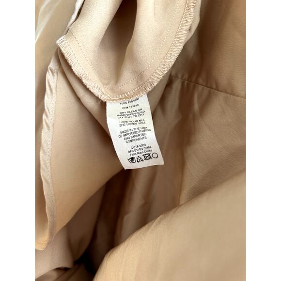 Show Me Your Mumu Faith Maxi Dress Champagne Luxe Satin M NWT - Picture 7 of 8
